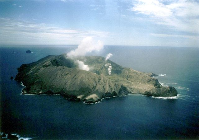 volcano backdrop